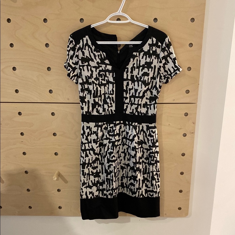 Stylish Black and White Dress